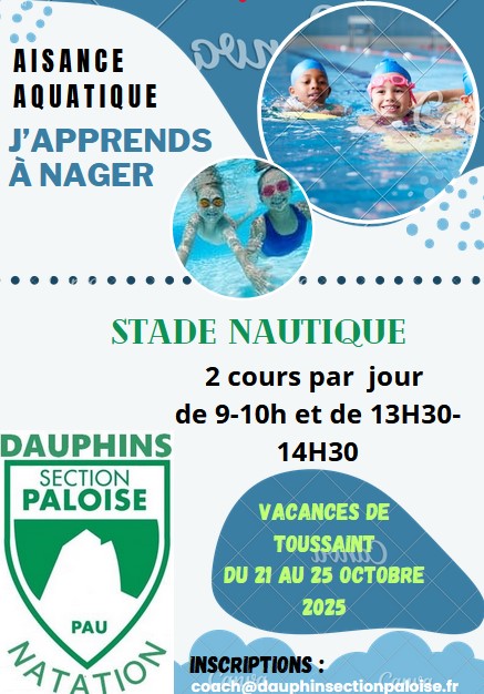 Opération J’apprends à nager et Aisance Aquatique